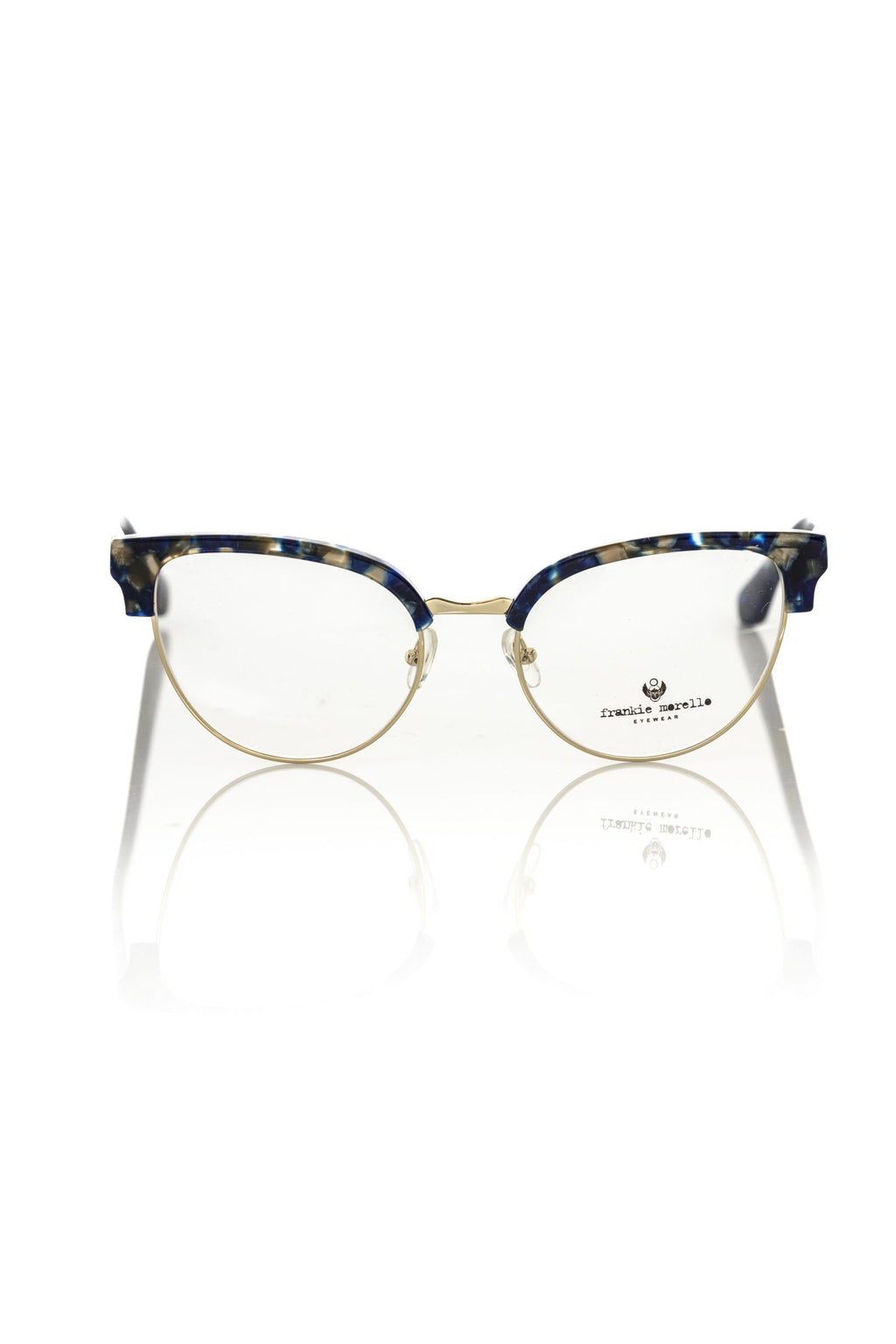 Frankie Morello Blue Metallic Fibre Glasses Frame