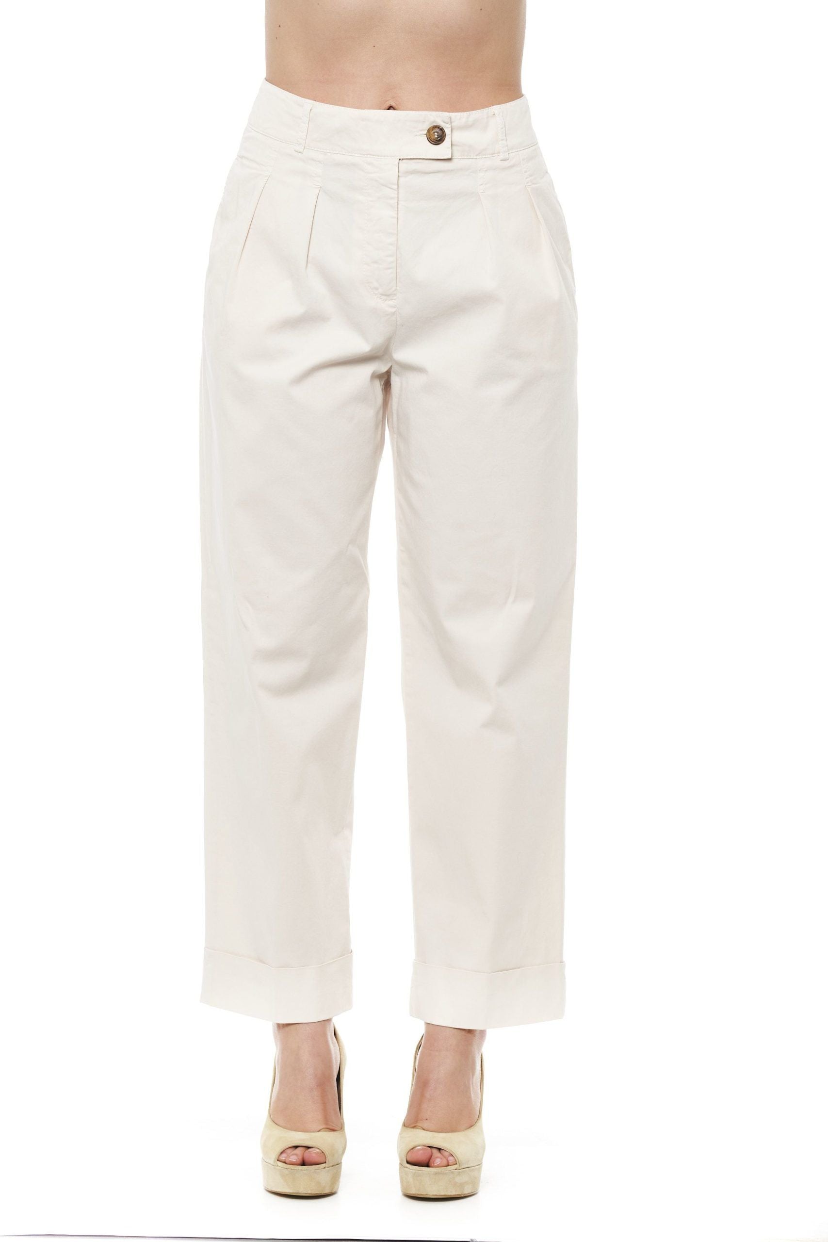 Peserico Beige Cotton Jeans & Pants | Regal Royce