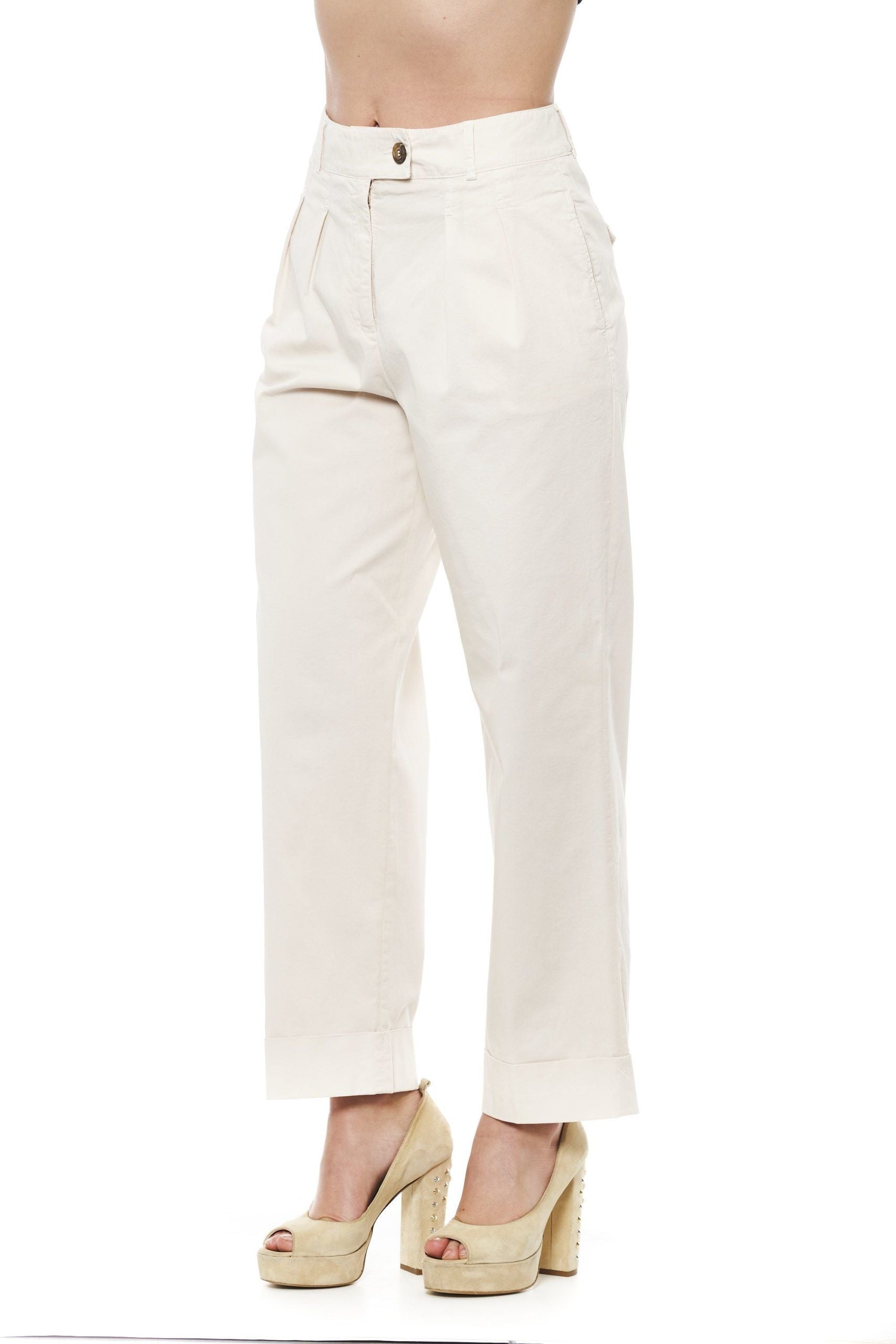 Peserico Beige Cotton Jeans & Pants | Regal Royce