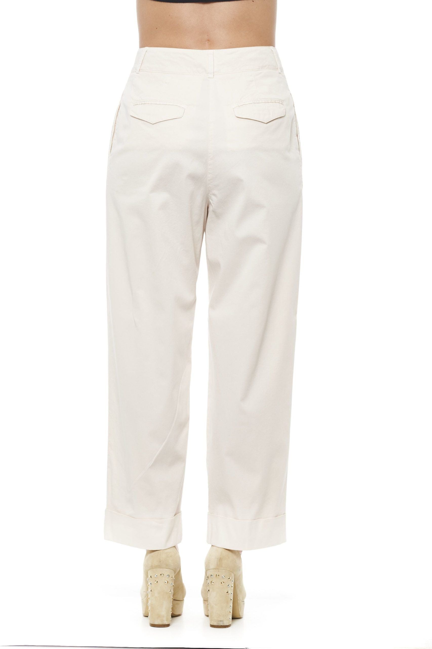 Peserico Beige Cotton Jeans & Pants | Regal Royce