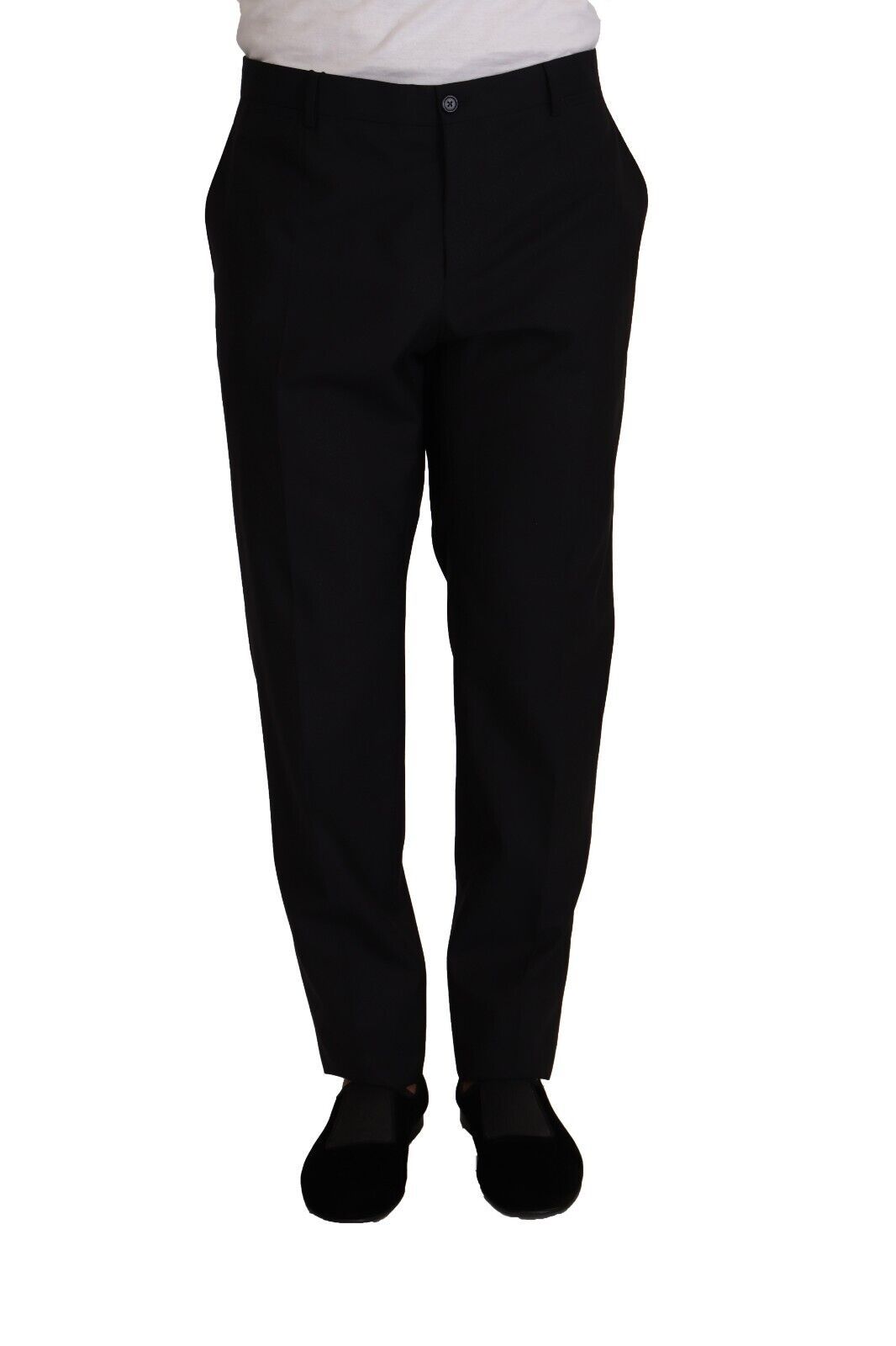 Dolce & Gabbana Blue Wool Silk Formal Trouser Dress Pants | Regal Royce