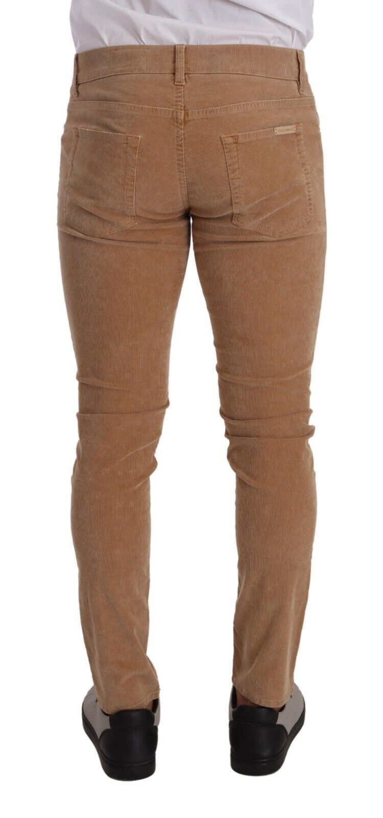 Dolce & Gabbana Brown Corduroy Cotton Skinny Slim Fit Jeans | Regal Royce