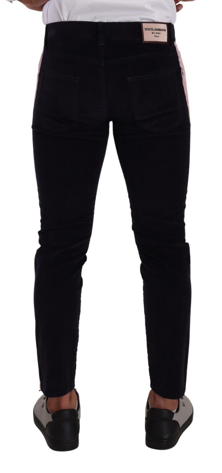 Dolce & Gabbana Blue Corduroy Cotton Stretch Skinny Jeans | Regal Royce