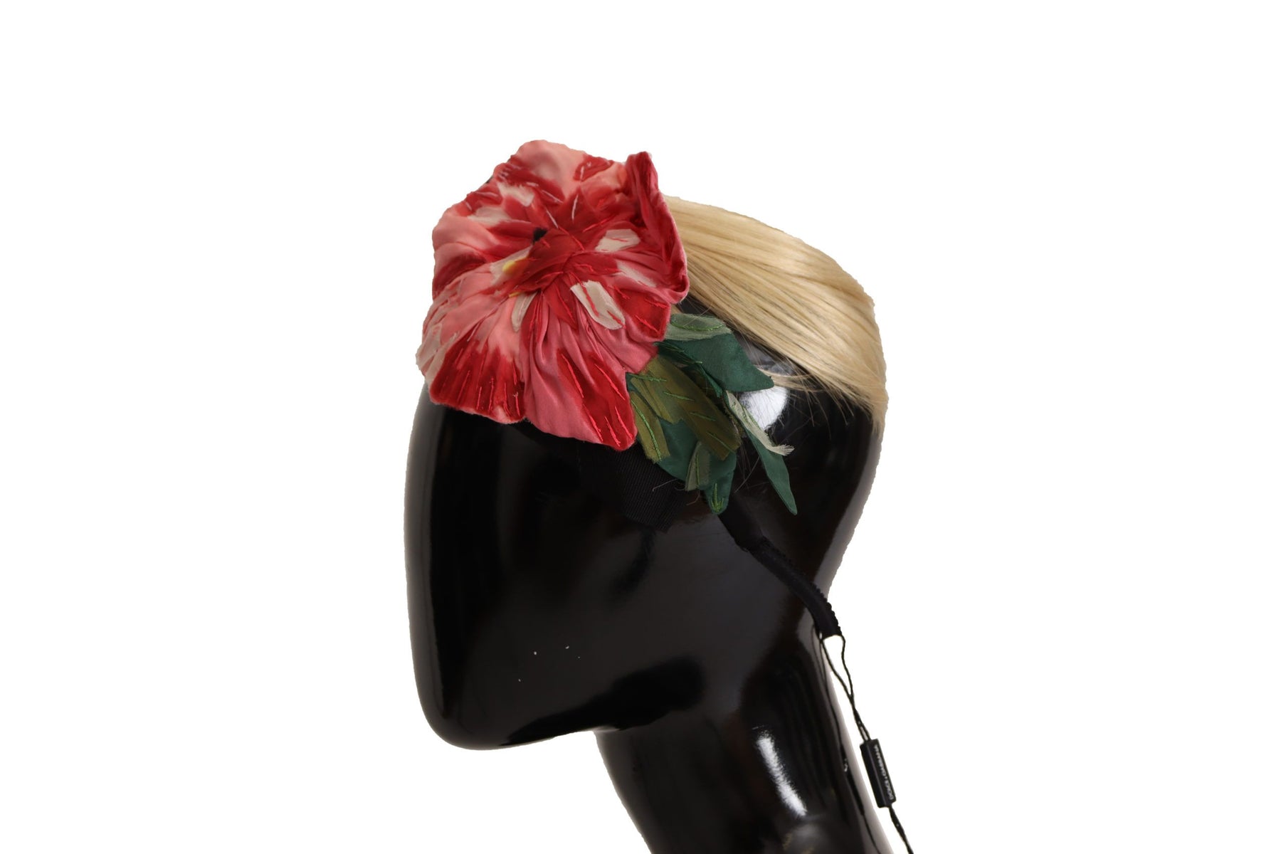 Dolce & Gabbana Black Silk White Hair Parrucchiera Diadem Headband | Regal Royce