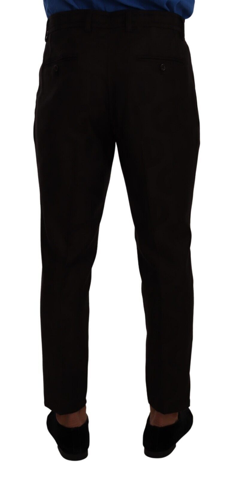 Dolce & Gabbana Bordeaux Wool Men Skinny Trouser Pants | Regal Royce