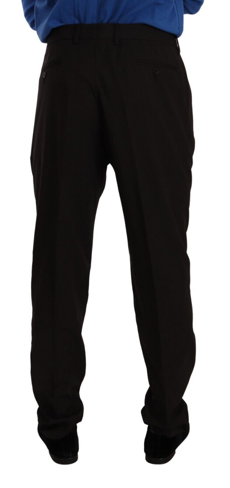 Dolce & Gabbana Brown Wool Skinny Formal Dress Pants | Regal Royce