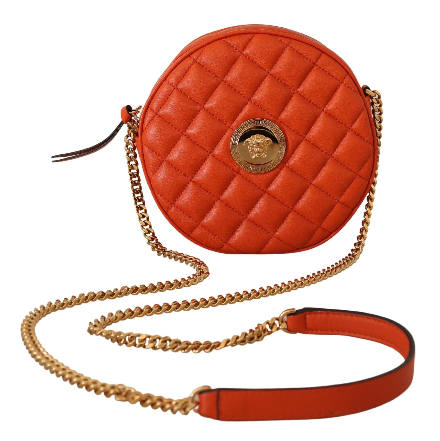 Versace Red Nappa Leather Medusa Round Crossbody Bag | Regal Royce