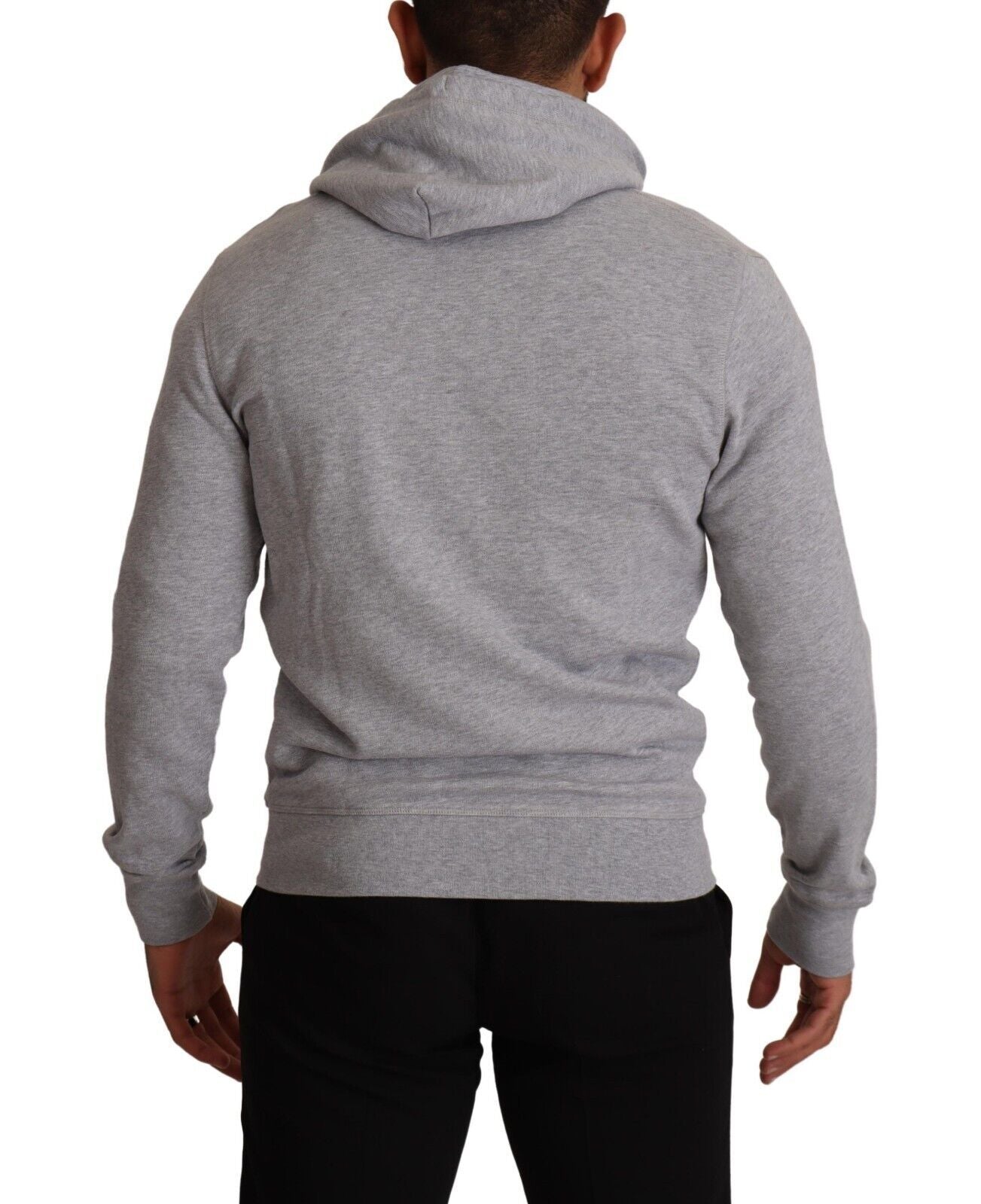 Hackett Gray Full Zip Hooded Cotton Sweatshirt Sweater | Regal Royce