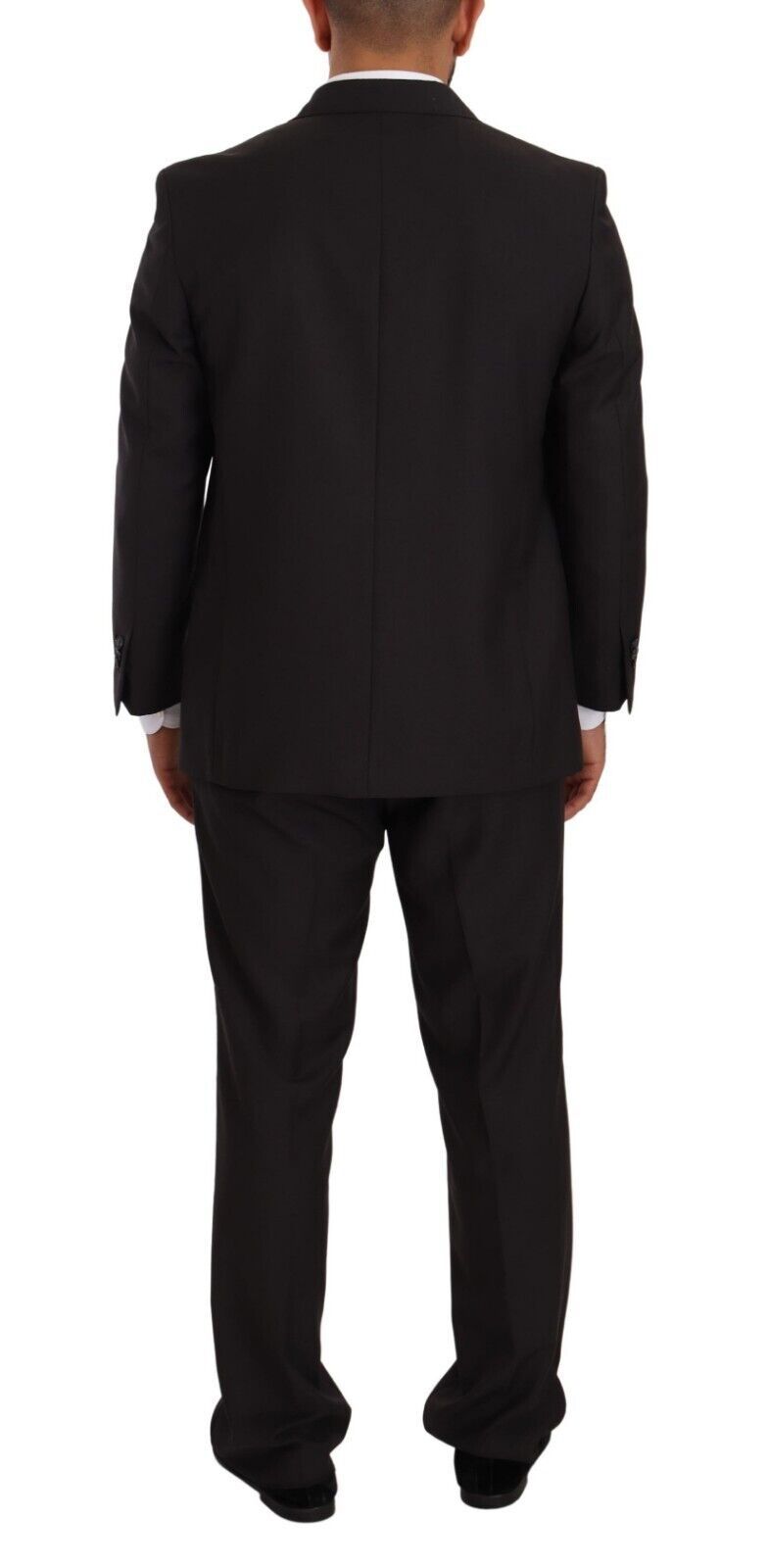 Domenico Tagliente Gray Polyester Single Breasted Formal Suit | Regal Royce
