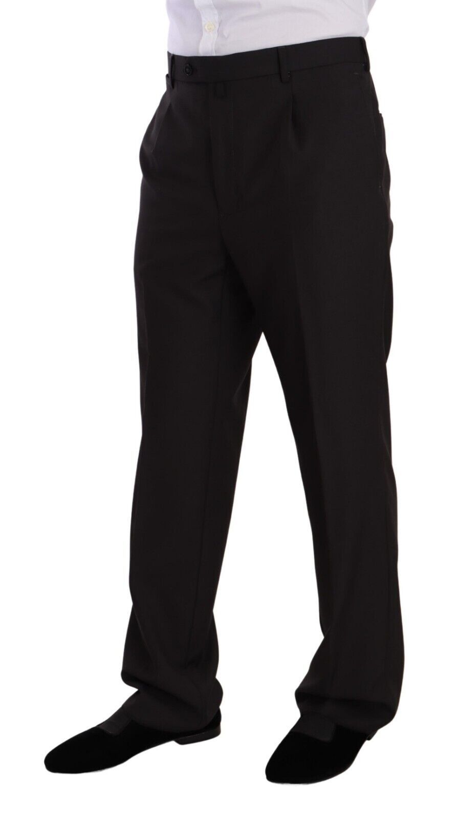 Domenico Tagliente Gray Polyester Single Breasted Formal Suit | Regal Royce