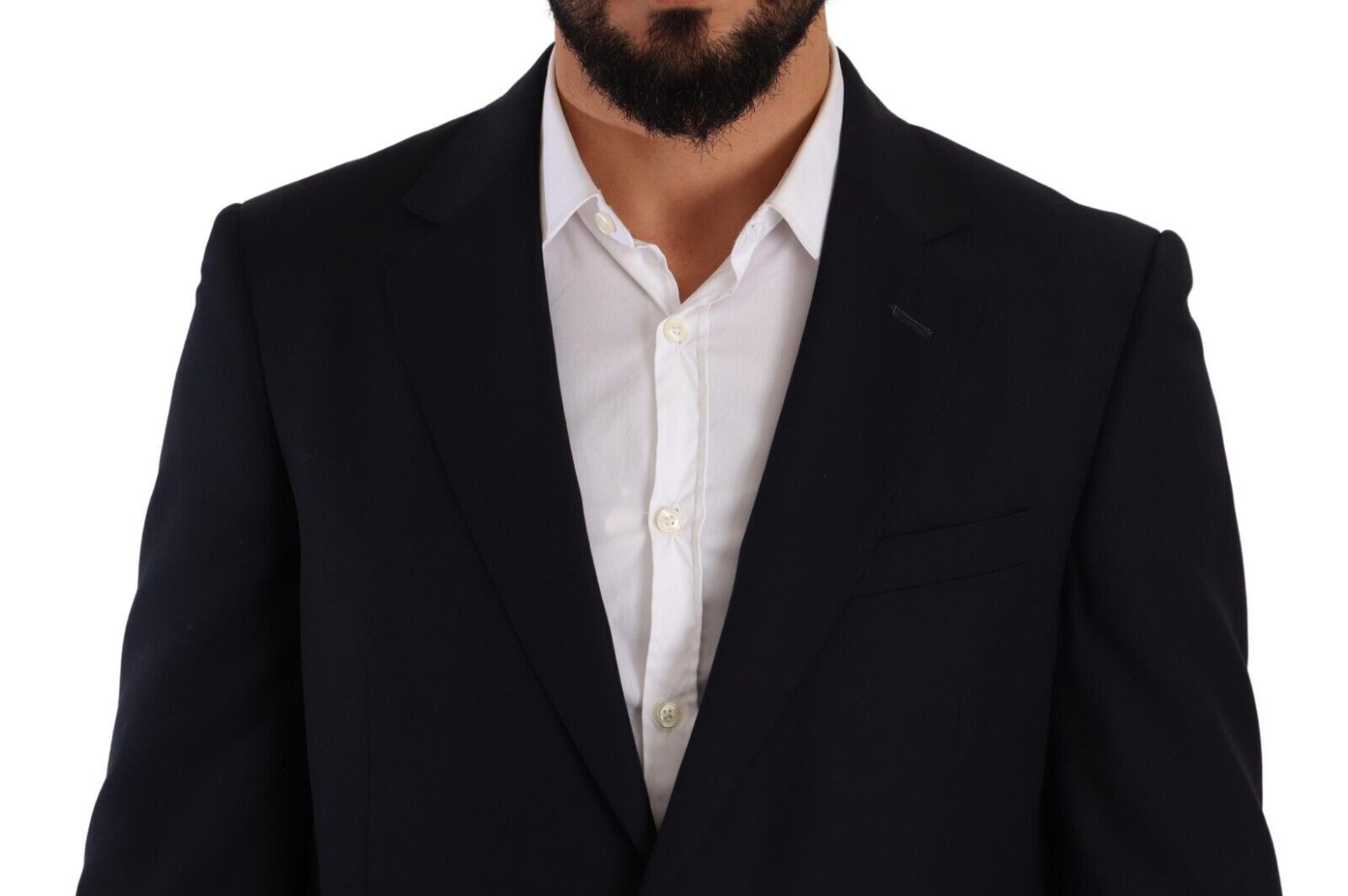 Domenico Tagliente Blue Polyester Single Breasted Formal Suit | Regal Royce