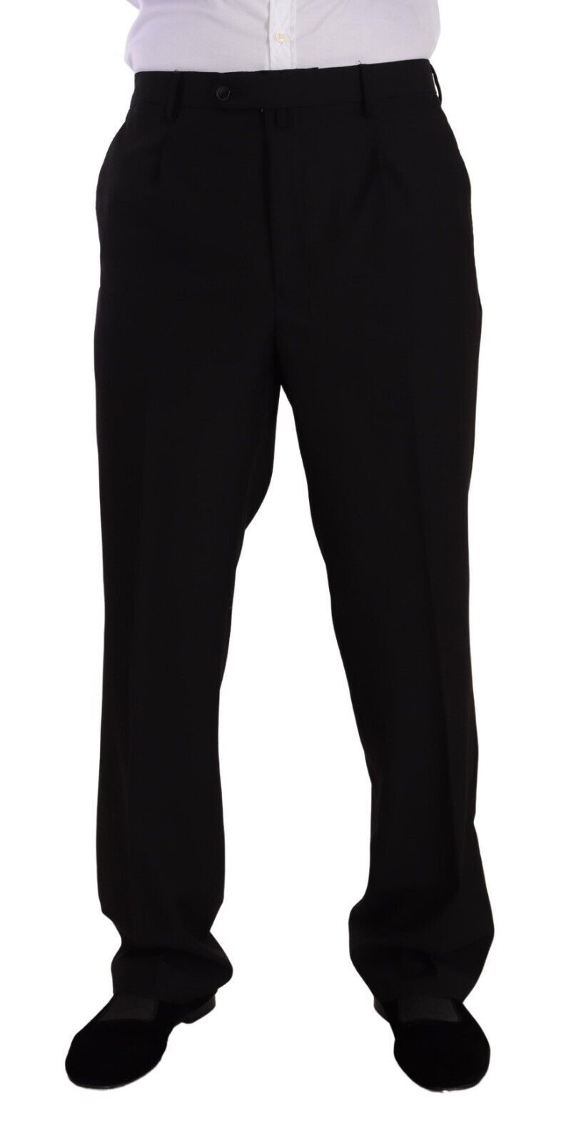 Domenico Tagliente Black Polyester Single Breasted Formal Suit | Regal Royce