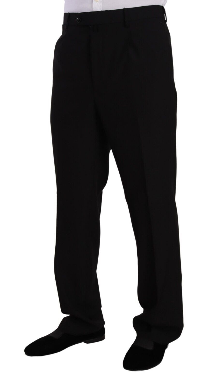 Domenico Tagliente Black Polyester Single Breasted Formal Suit | Regal Royce