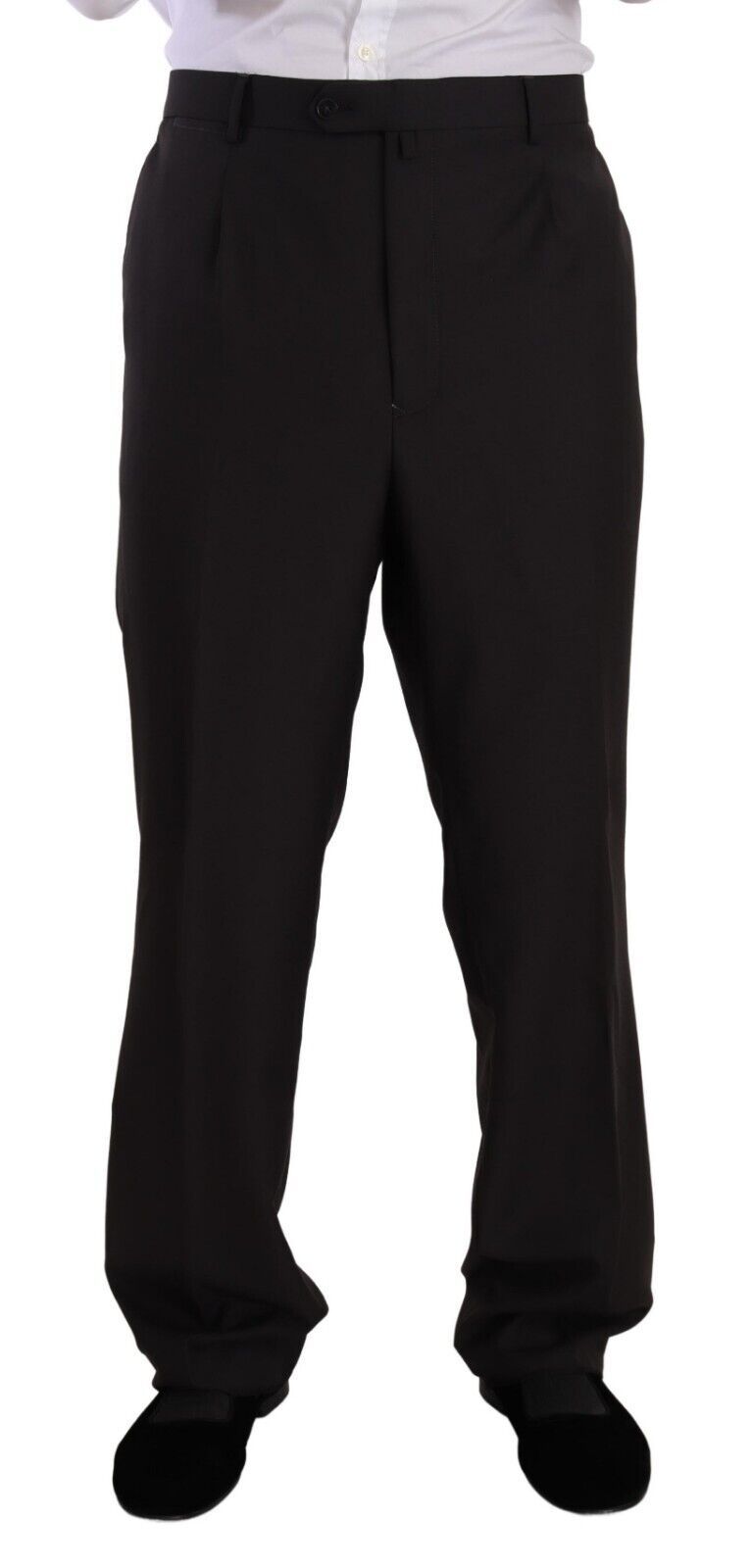 Domenico Tagliente Gray Polyester Single Breasted Formal Suit | Regal Royce