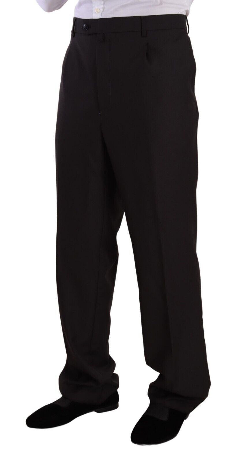 Domenico Tagliente Gray Polyester Single Breasted Formal Suit | Regal Royce