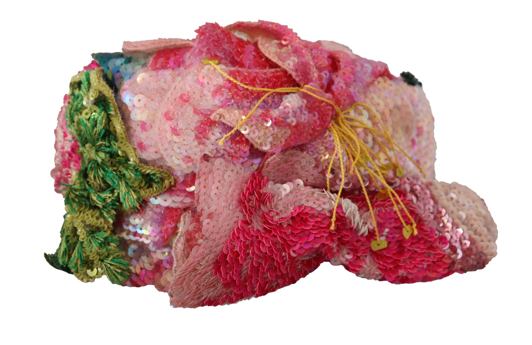 Dolce & Gabbana Multicolor Sequined Lurex Black Hair Headband | Regal Royce