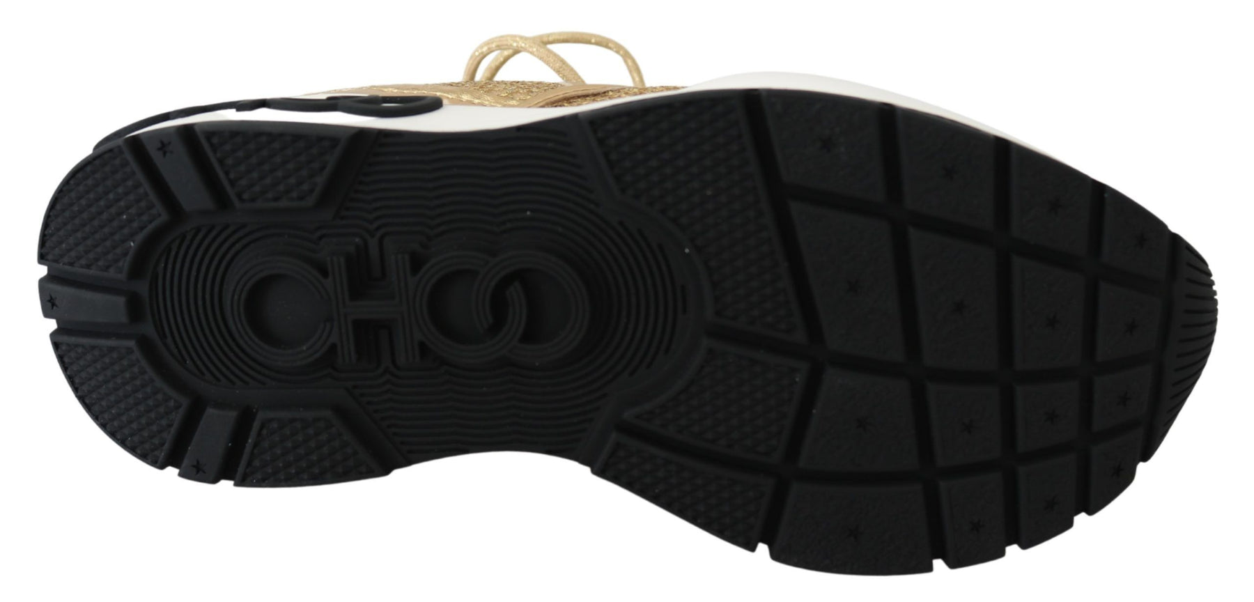 Jimmy Choo Gold Mesh Leather Michigan Sneakers | Regal Royce