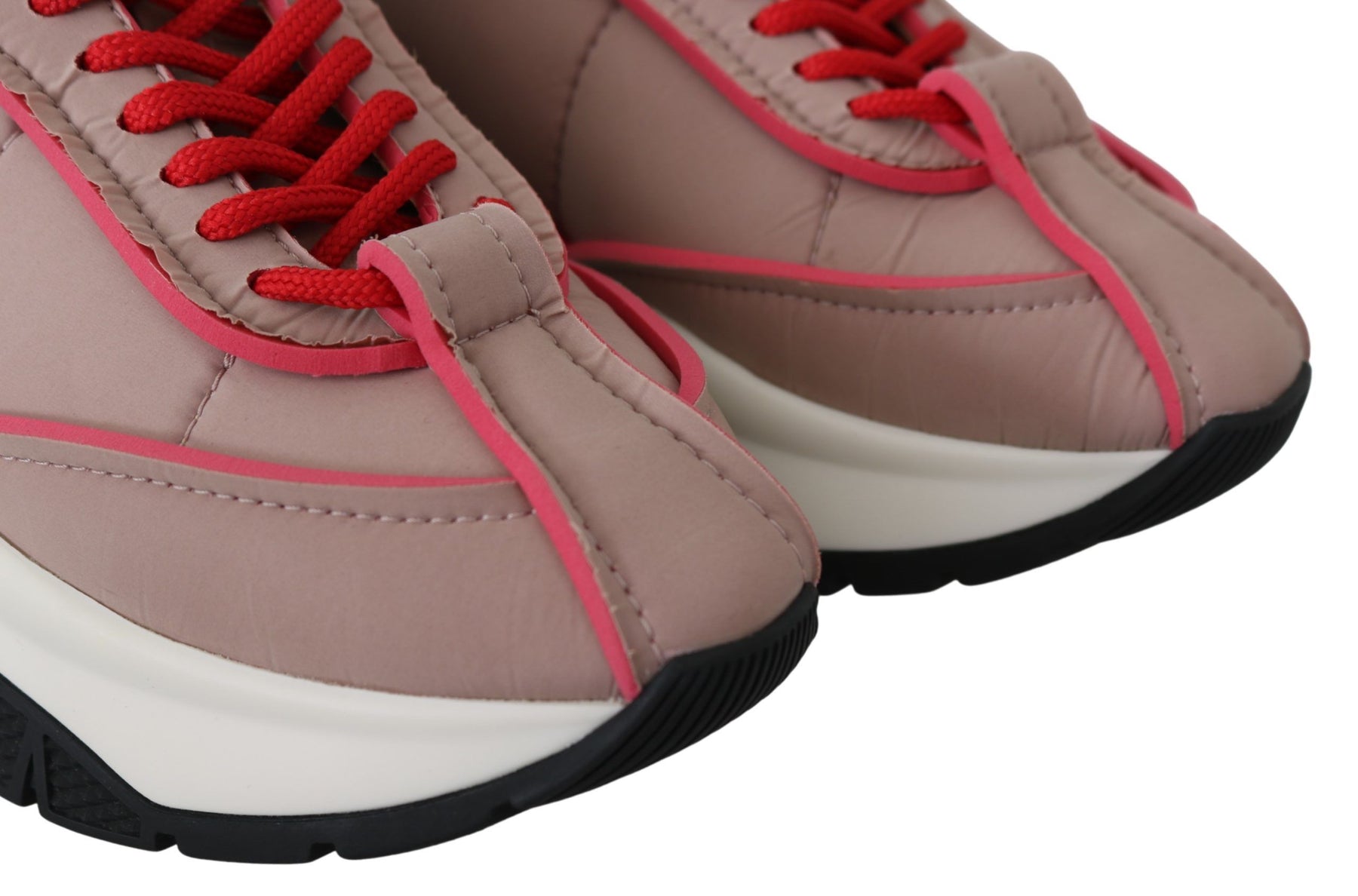 Jimmy Choo Ballet Pink and Red Raine Sneakers | Regal Royce