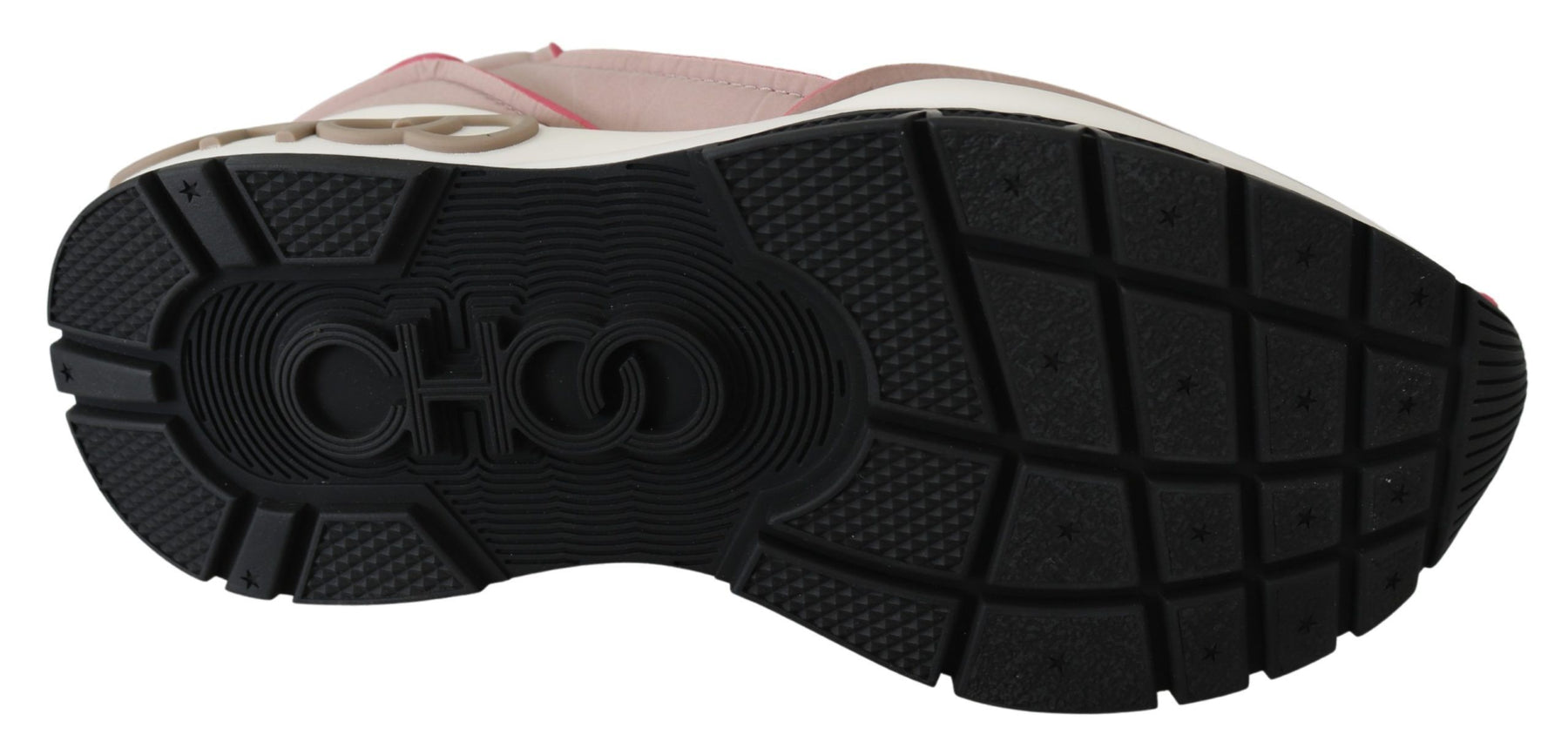 Jimmy Choo Ballet Pink and Red Raine Sneakers | Regal Royce