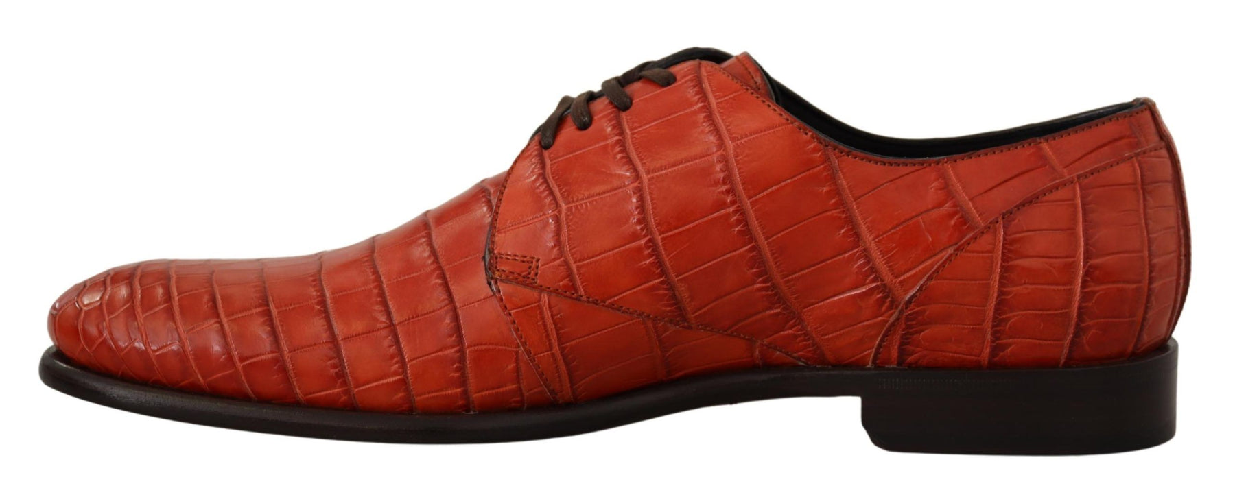 Dolce & Gabbana Orange Exotic Leather Dress Derby Shoes | Regal Royce