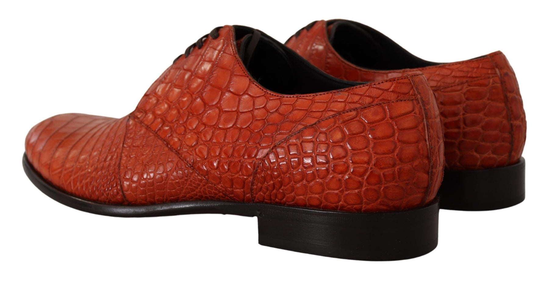Dolce & Gabbana Orange Exotic Leather Dress Derby Shoes | Regal Royce