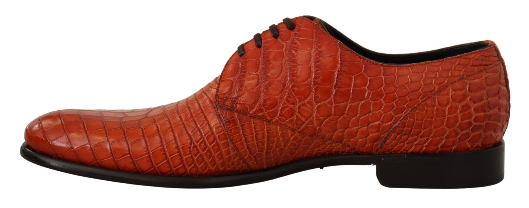 Dolce & Gabbana Orange Exotic Leather Dress Derby Shoes | Regal Royce