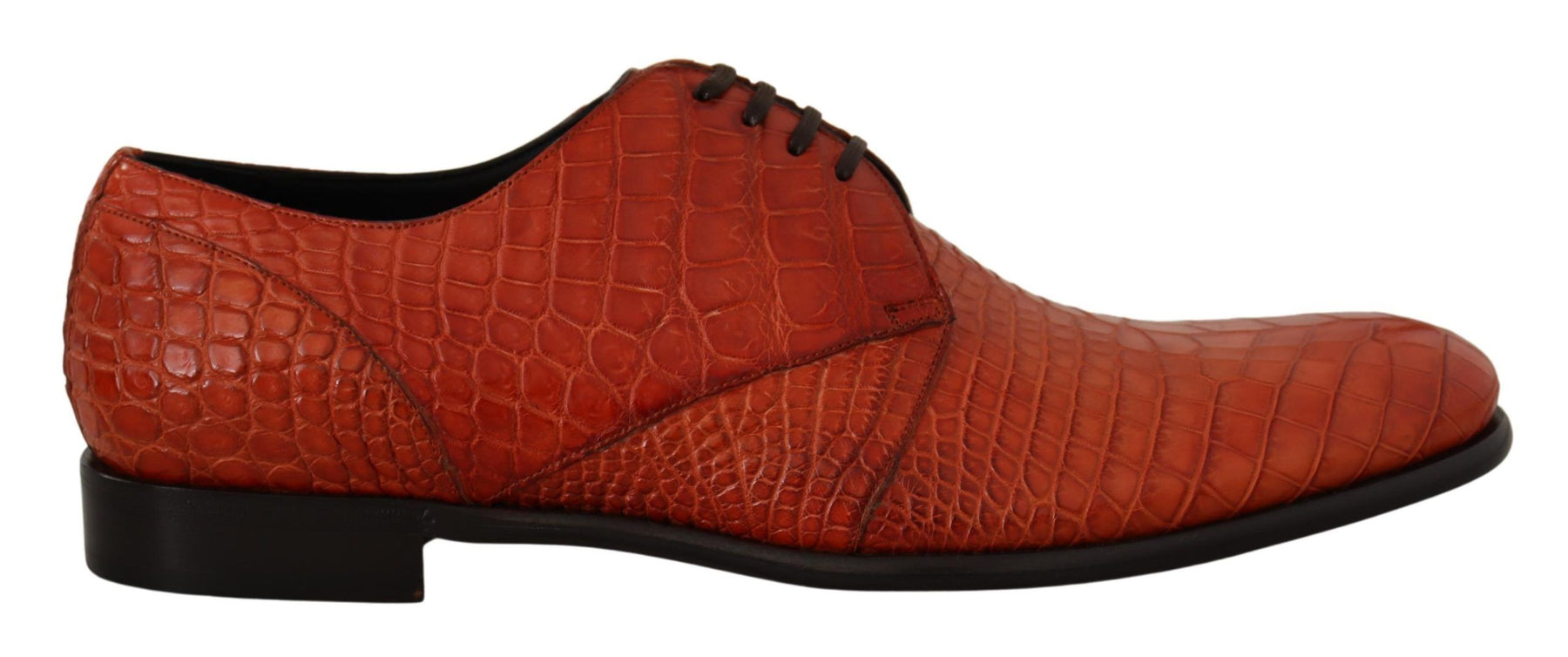 Dolce & Gabbana Orange Exotic Leather Dress Derby Shoes | Regal Royce