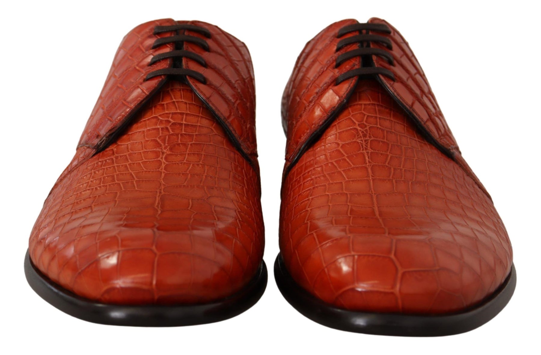 Dolce & Gabbana Orange Exotic Leather Dress Derby Shoes | Regal Royce