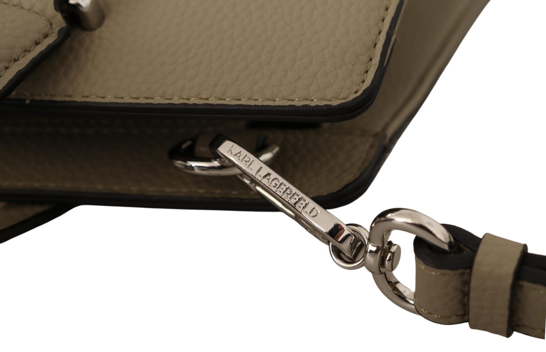 Karl Lagerfeld Sage Green Leather Tote Bag | Regal Royce