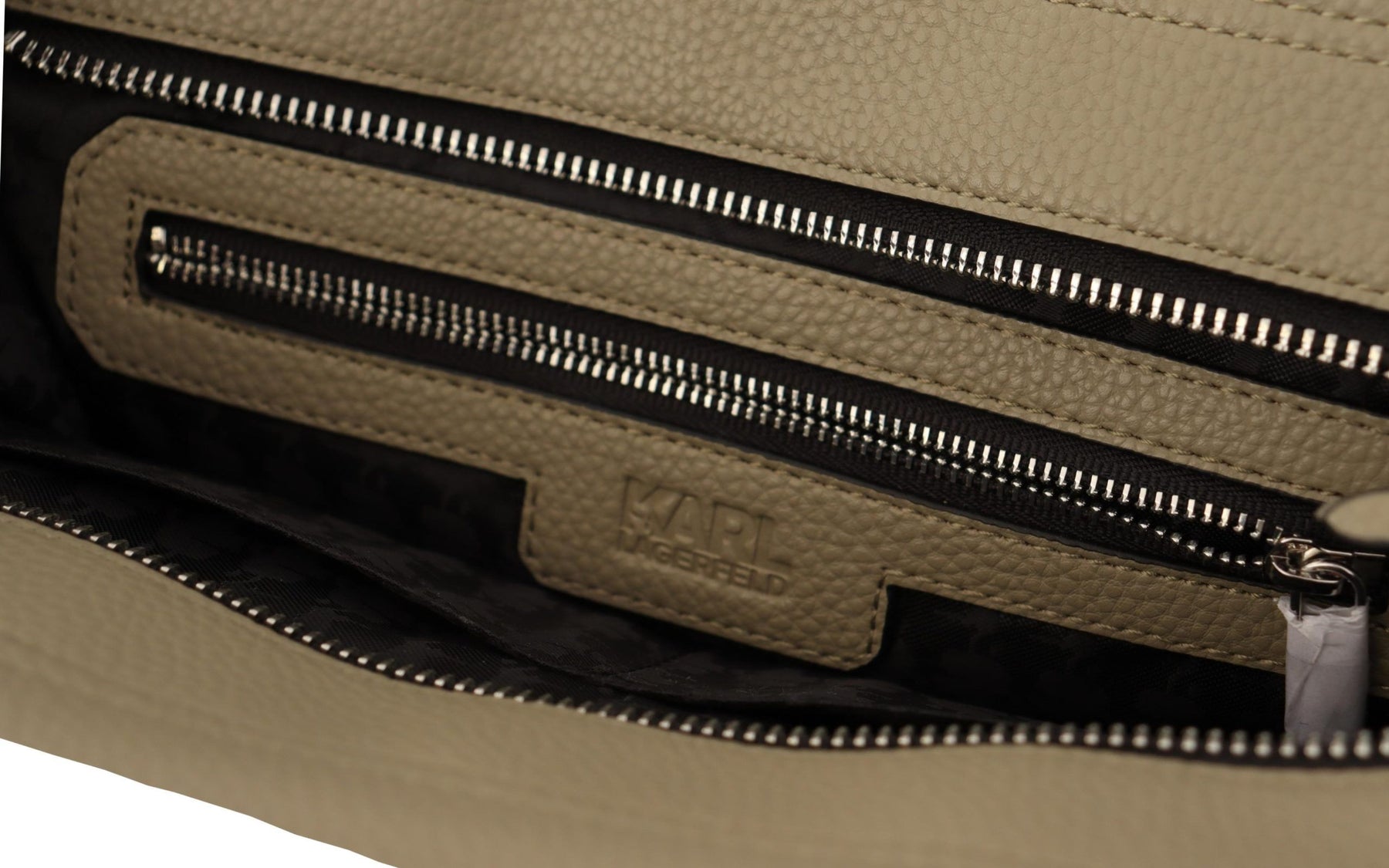 Karl Lagerfeld Sage Green Leather Tote Bag | Regal Royce