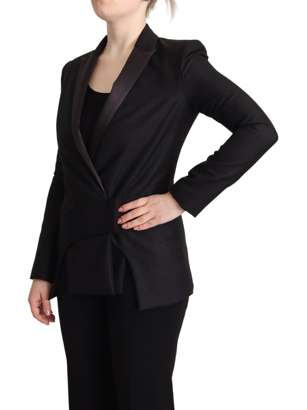 Costume National Black Long Sleeves Double Breasted Jacket | Regal Royce