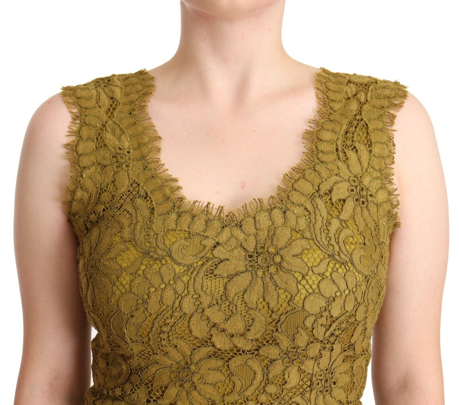 Dolce & Gabbana Brown Floral Lace Maxi Floor Length Dress | Regal Royce