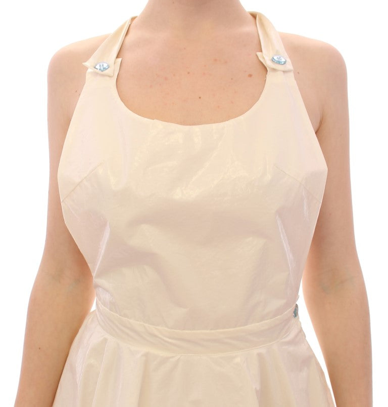 Licia Florio White Halterneck Knee Length Tea Dress | Regal Royce