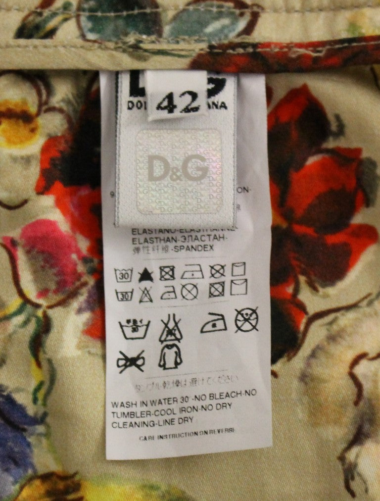 Dolce & Gabbana Beige Cotton Chinos Pants | Regal Royce