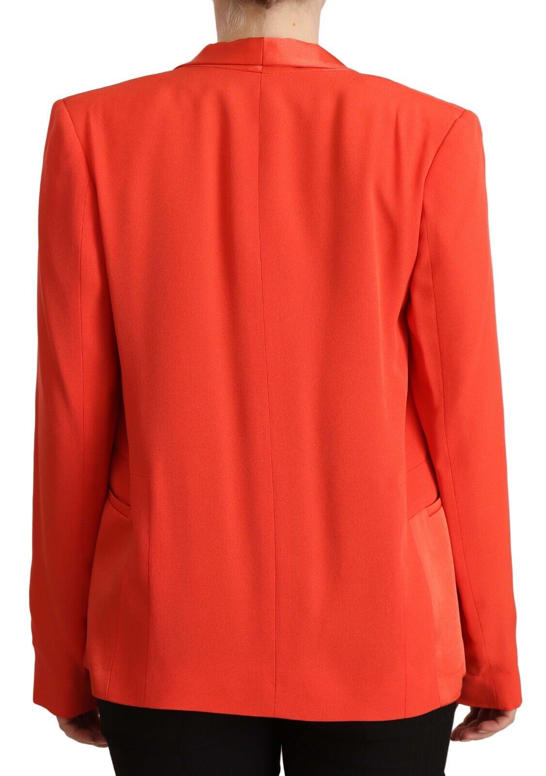 CO|TE Orange Long Sleeves Acetate Blazer Pocket Overcoat Jacket | Regal Royce