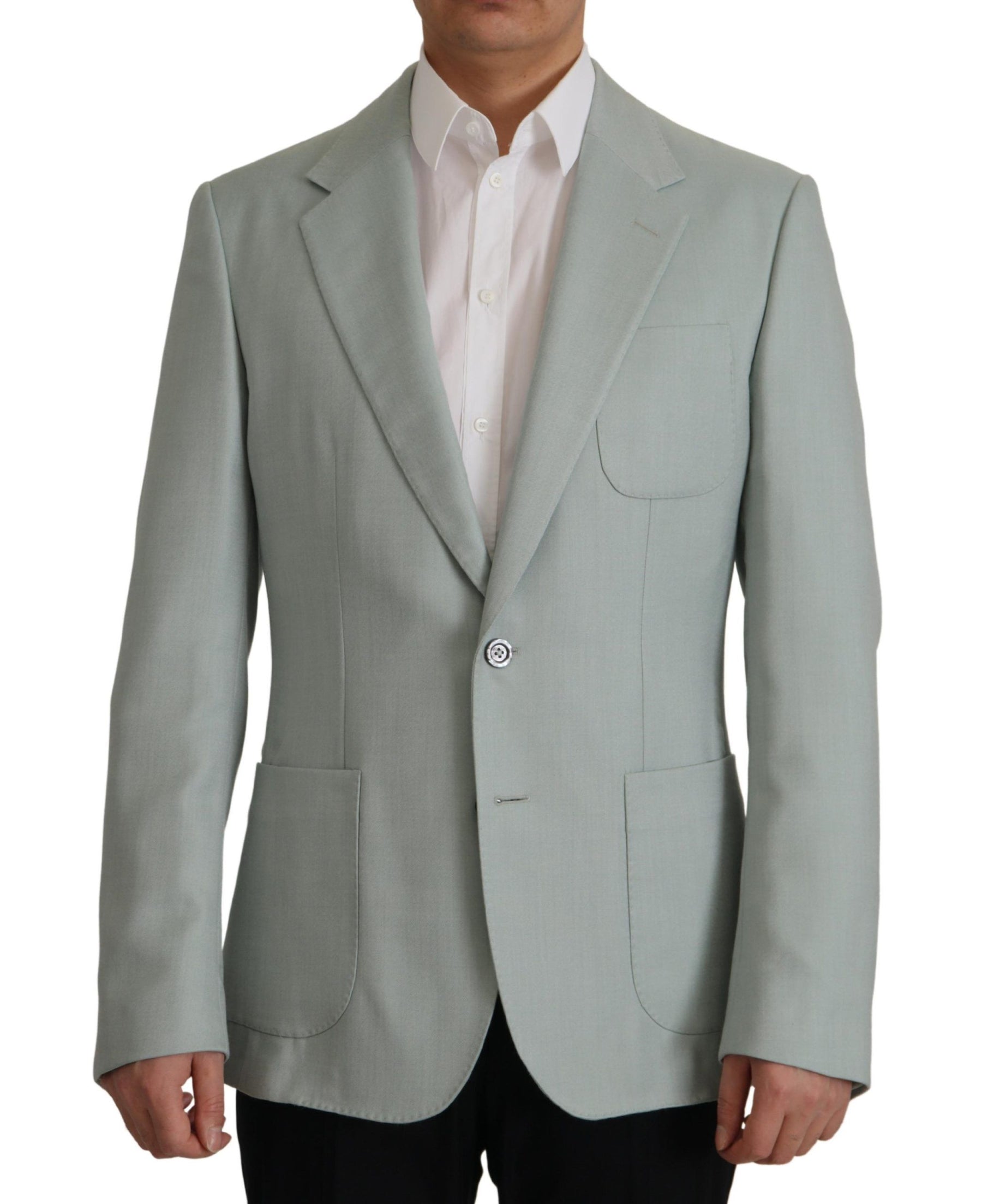 Dolce & Gabbana Light Green Cashmere Silk Blazer | Regal Royce