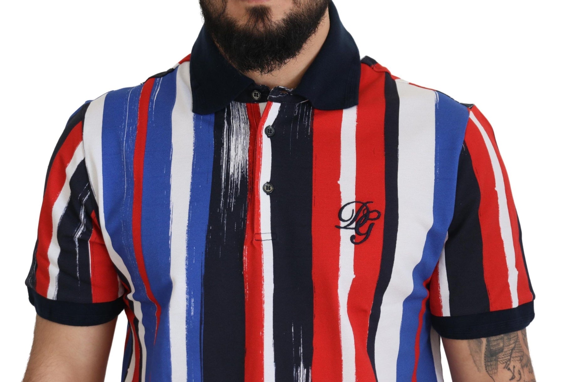 Dolce & Gabbana Multicolor Cotton Polo Top T-shirt | Regal Royce