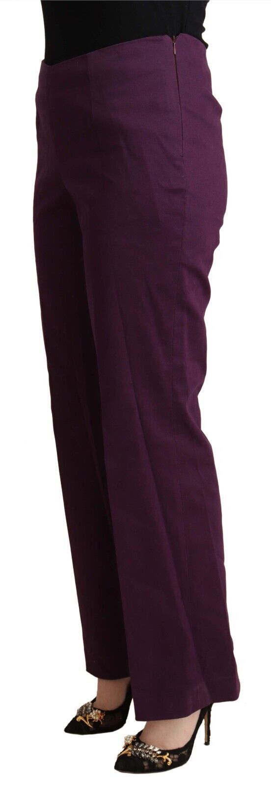 BENCIVENGA Violet High Waist Tapered Casual Pants | Regal Royce
