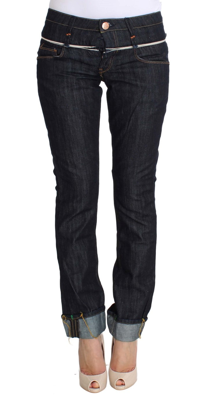 Acht Blue Denim Cotton Bottoms Straight Fit Jeans | Regal Royce