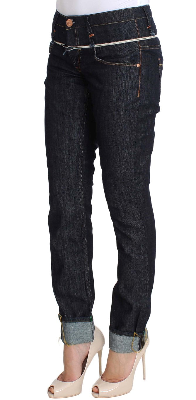 Acht Blue Denim Cotton Bottoms Straight Fit Jeans | Regal Royce