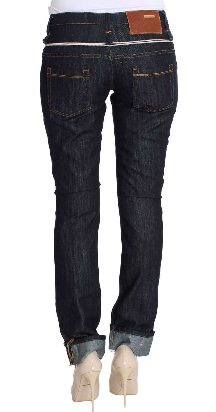 Acht Blue Denim Cotton Bottoms Straight Fit Jeans | Regal Royce