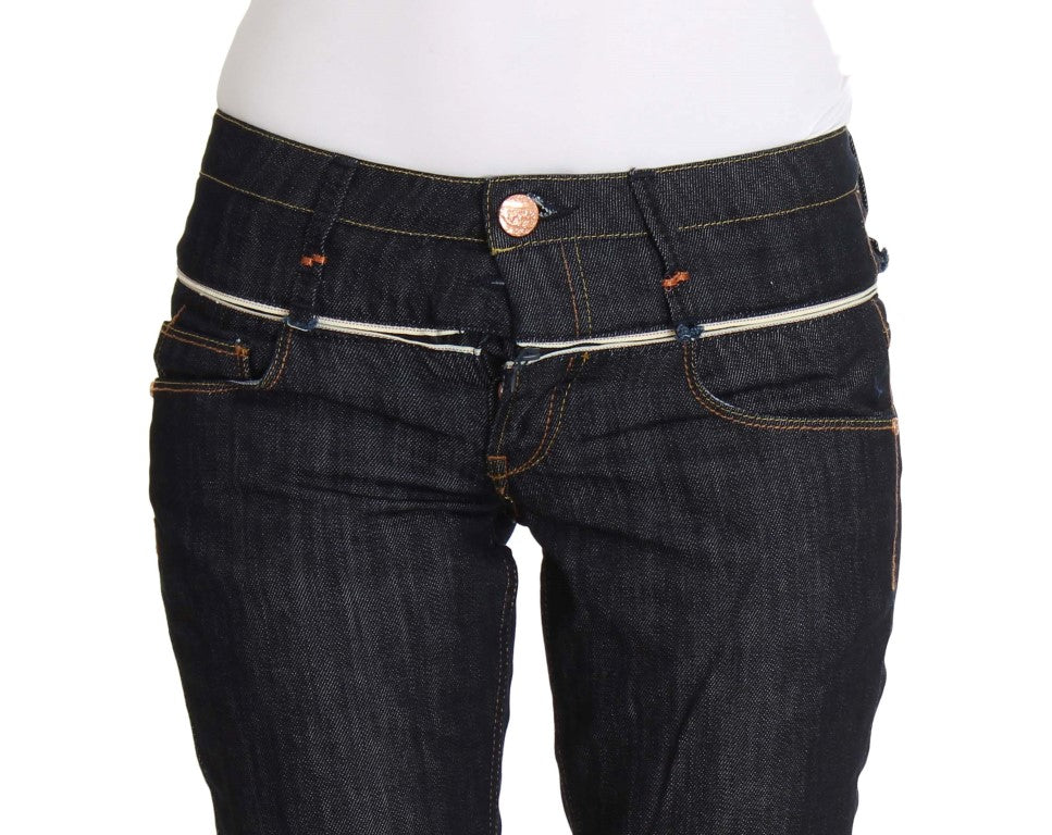 Acht Blue Denim Cotton Bottoms Straight Fit Jeans | Regal Royce