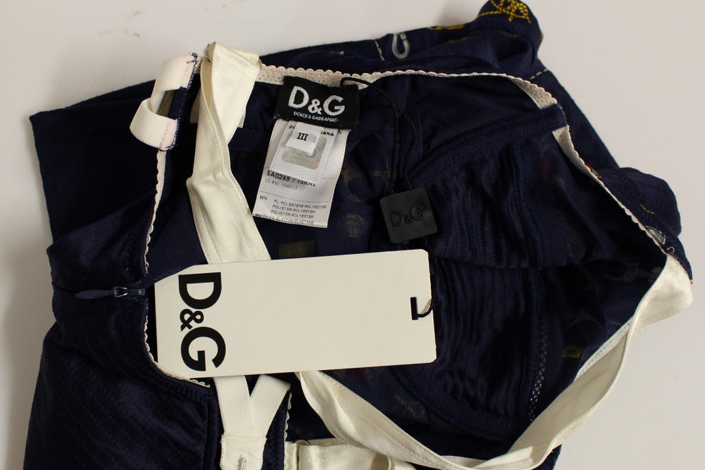 Dolce & Gabbana Blue Sailor Motive Tank Top