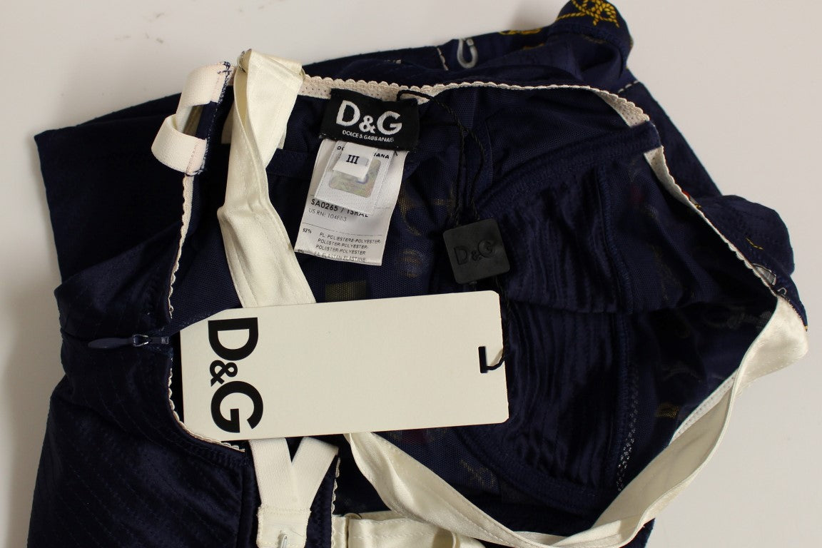 Dolce & Gabbana Blue Sailor Motive Tank Top | Regal Royce