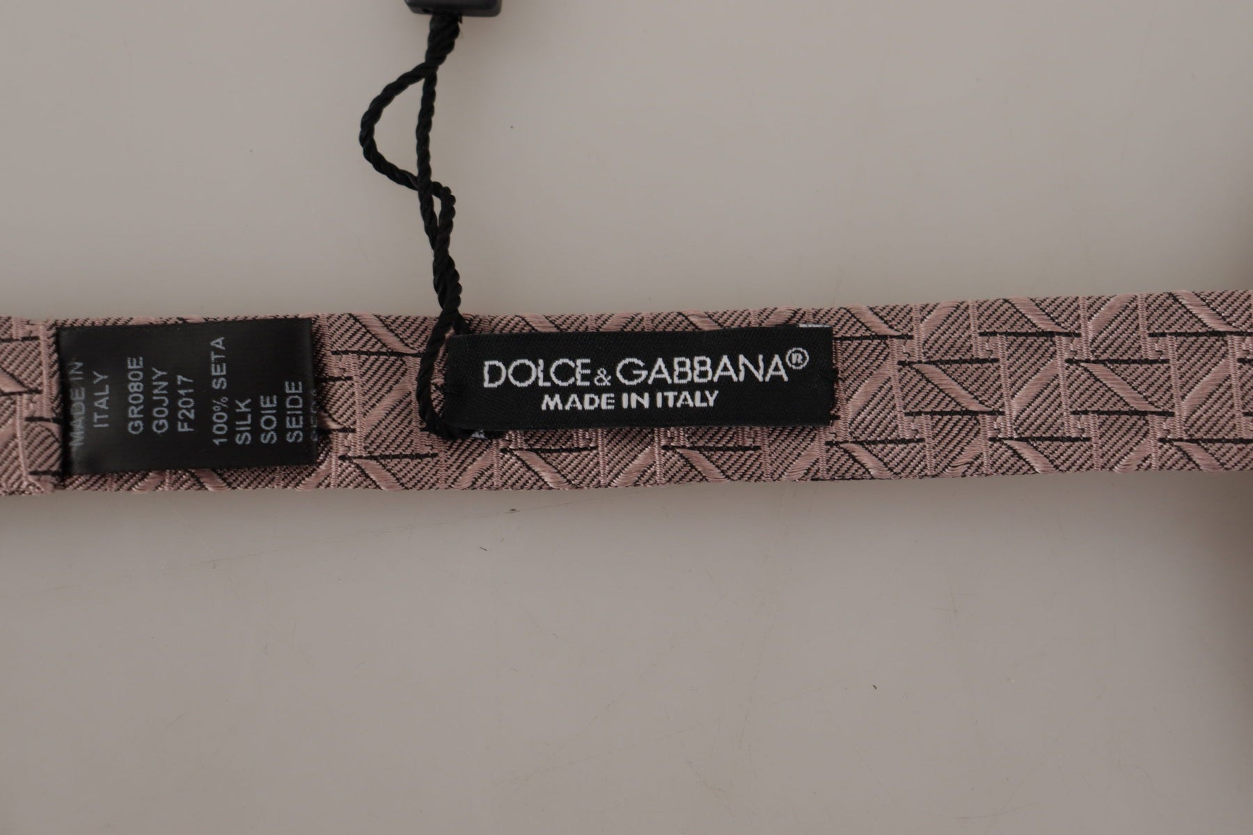 Dolce & Gabbana Gray Fantasy Print Adjustable Neck Papillon Bow Tie | Regal Royce