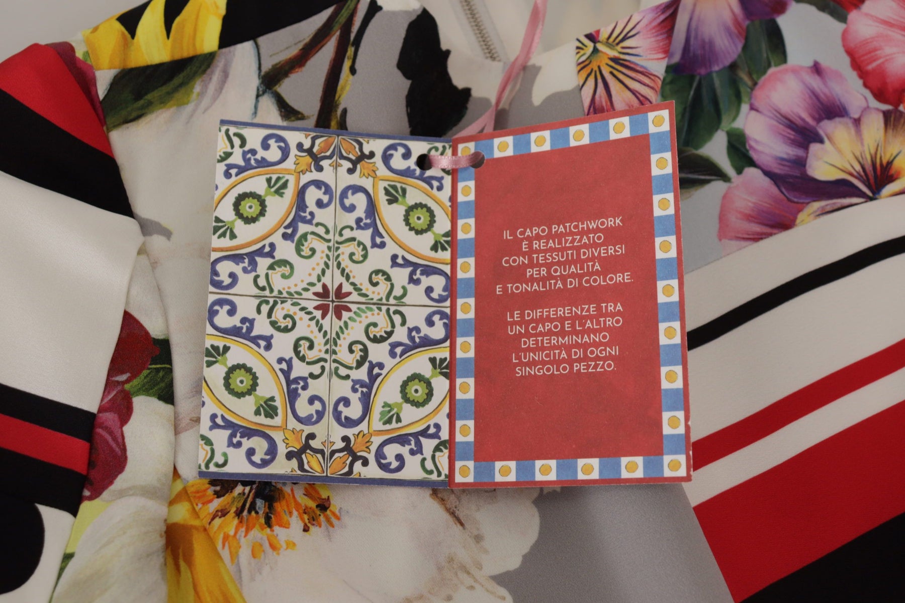 Dolce & Gabbana Multicolor Charmeuse Floral Sheath Jaquard Pachwork Dress | Regal Royce