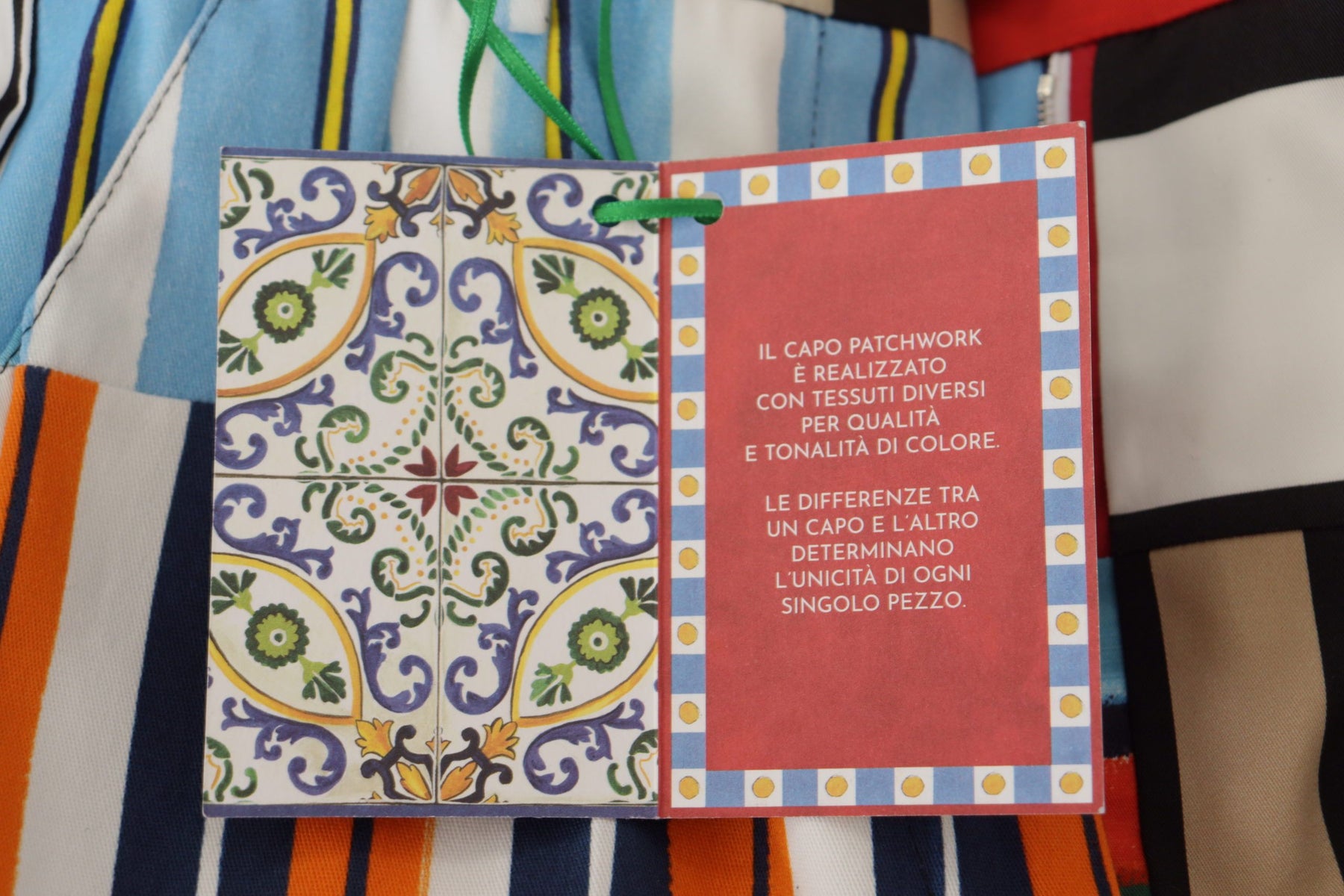 Dolce & Gabbana Multicolor Striped High Waist Cotton Pants | Regal Royce