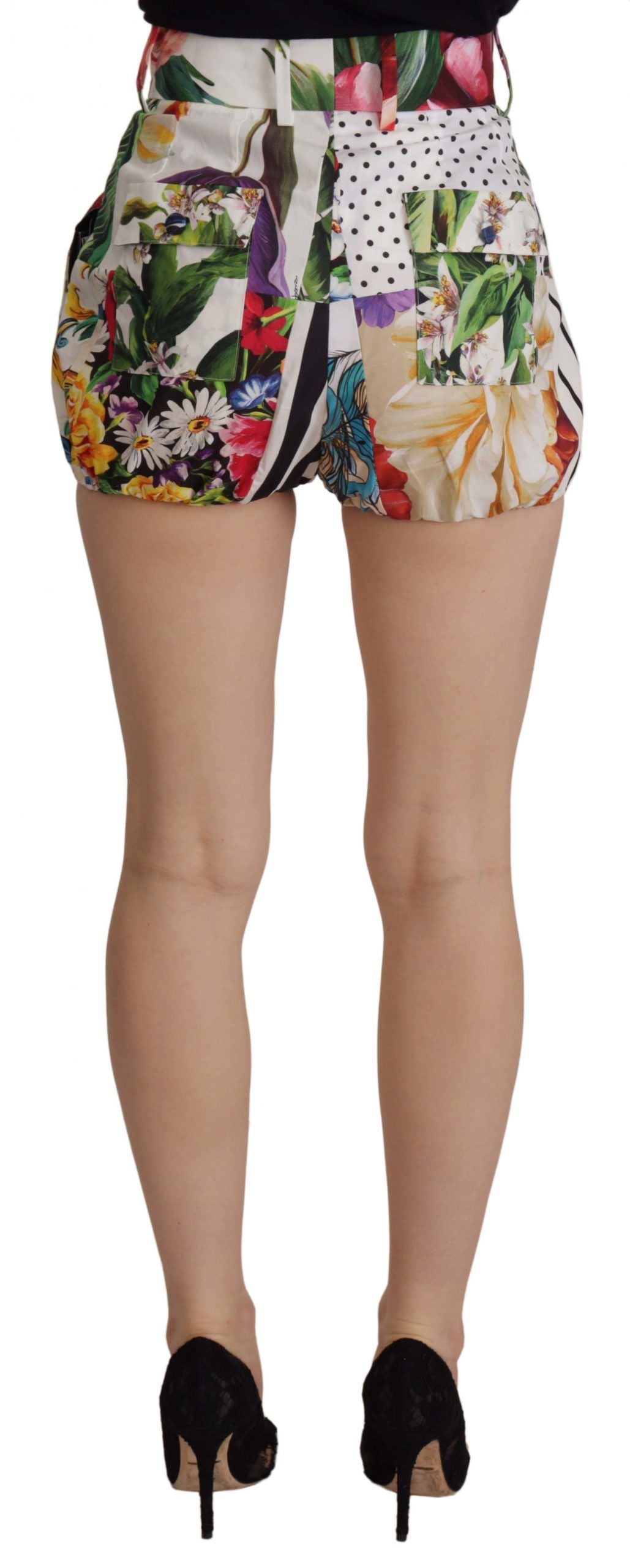 Dolce & Gabbana Multicolor High Waist Hot Pants Shorts | Regal Royce