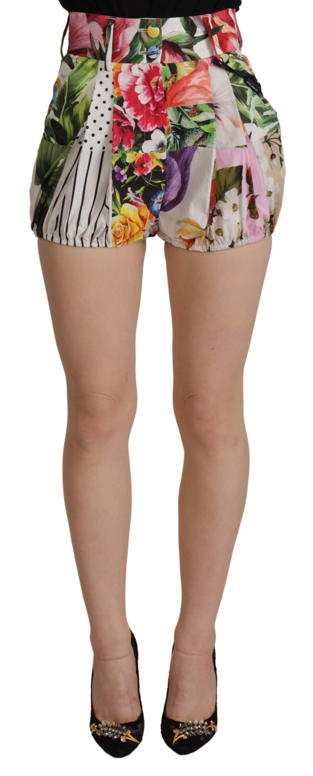Dolce & Gabbana Multicolor High Waist Hot Pants Shorts | Regal Royce