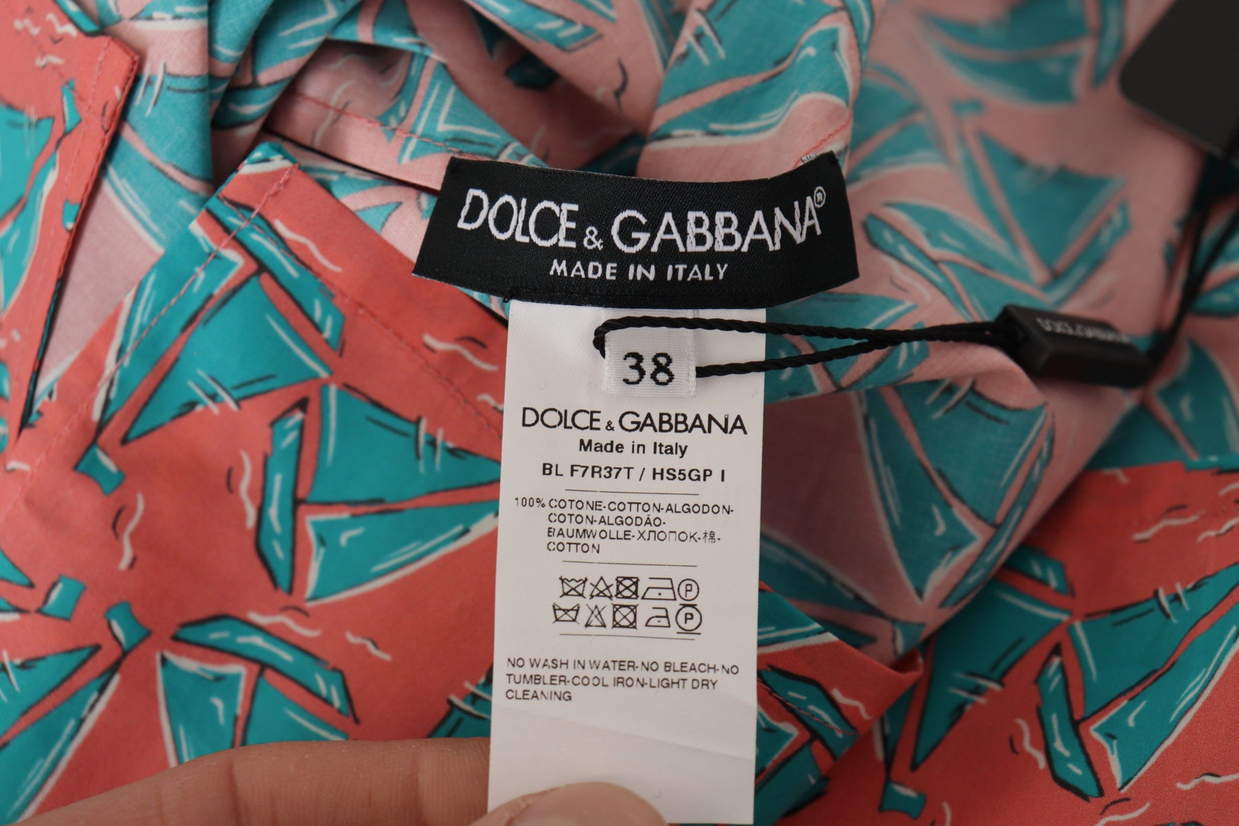 Dolce & Gabbana Pink Sail Boat Print Cotton T-shirt | Regal Royce